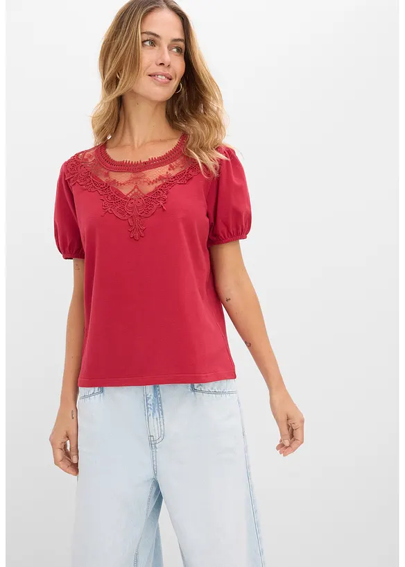T-shirt en coton extensible, bonprix