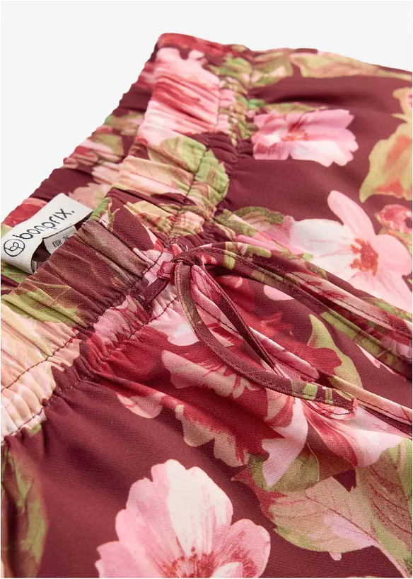 Pantalon large &agrave; pinces, bonprix