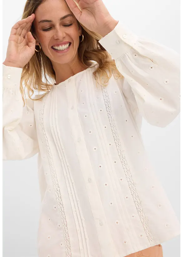 Chemisier en popeline solide, bonprix