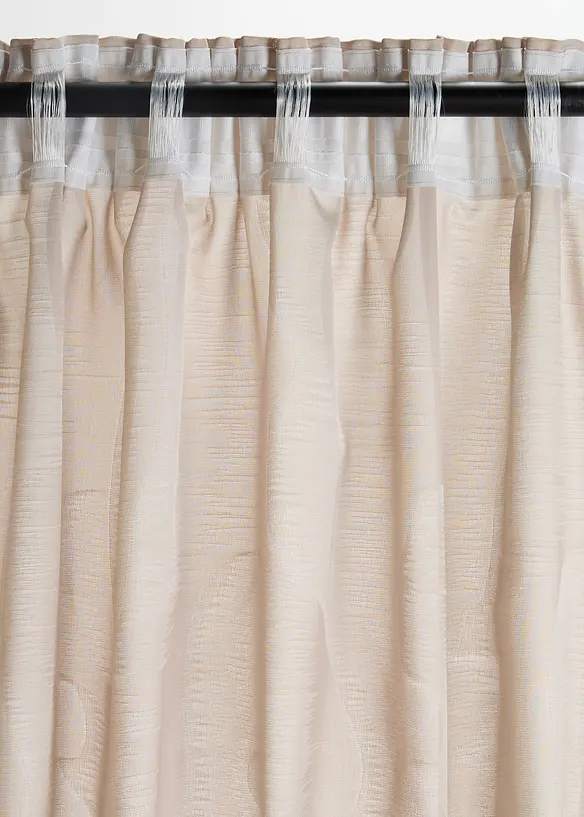 Rideau jacquard &agrave; motif moderne (1 pce), bonprix