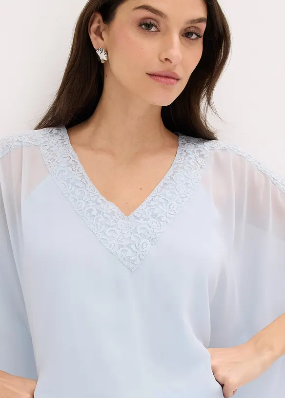 Tunique avec empi&egrave;cement en dentelle, bonprix