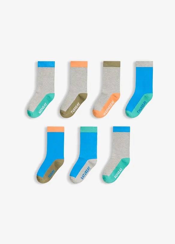 Lot de 7 paires de chaussettes, bonprix