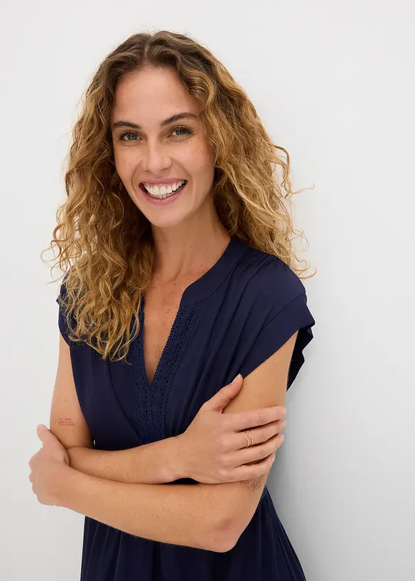 Robe-tunique douce en viscose extensible, bonprix