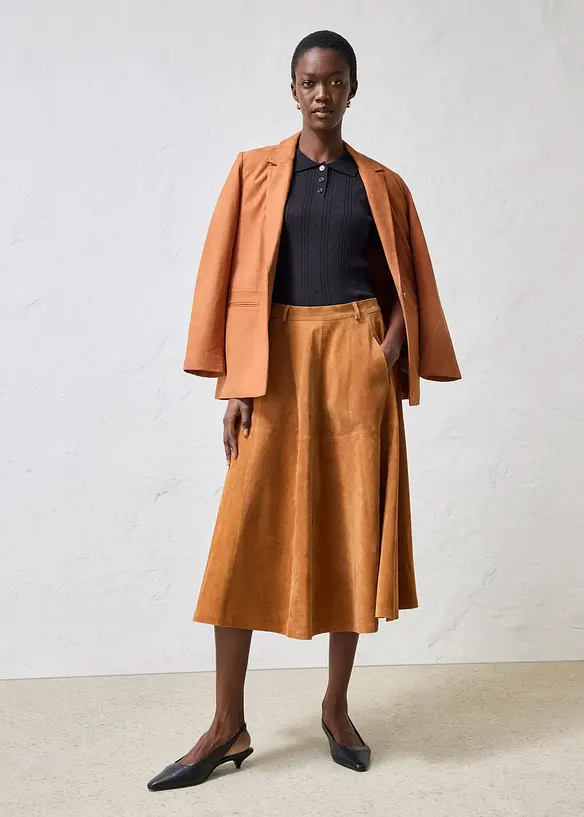 Jupe en cuir, bonprix