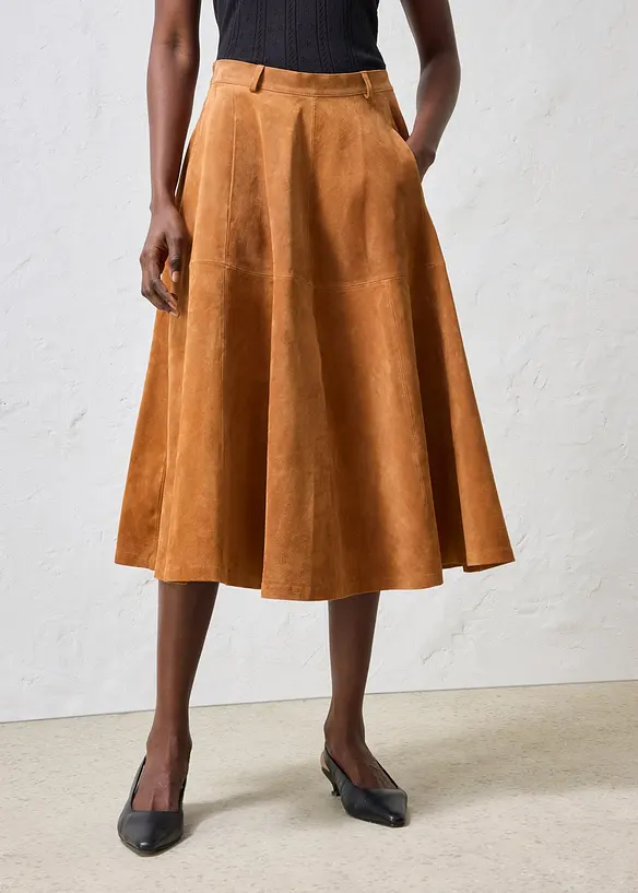 Jupe en cuir, bonprix