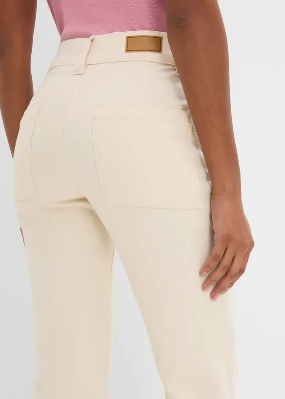 Jean droit taille haute, extensible, bonprix