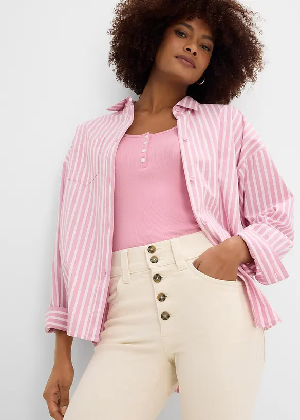 Jean droit taille haute, extensible, bonprix