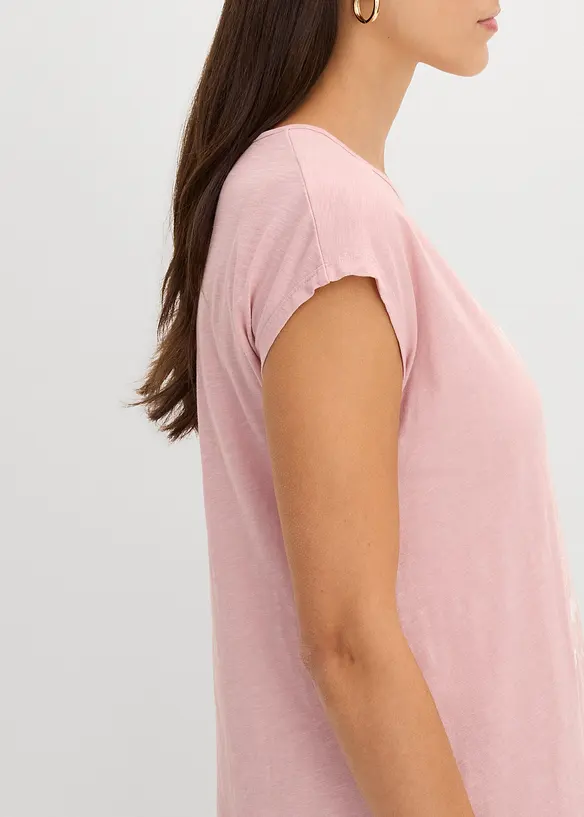 T-shirt long 100% coton, bonprix