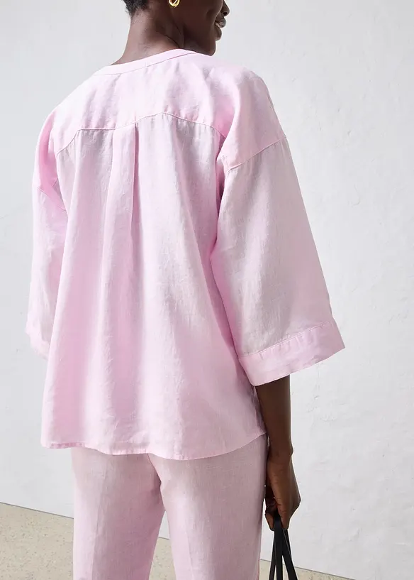 Chemisier oversize 100% lin, bonprix