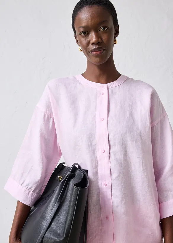 Chemisier oversize 100% lin, bonprix