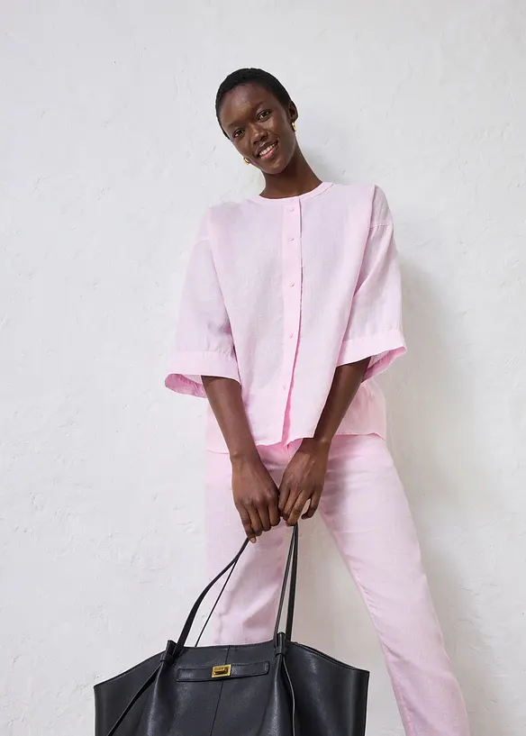 Chemisier oversize 100% lin, bonprix