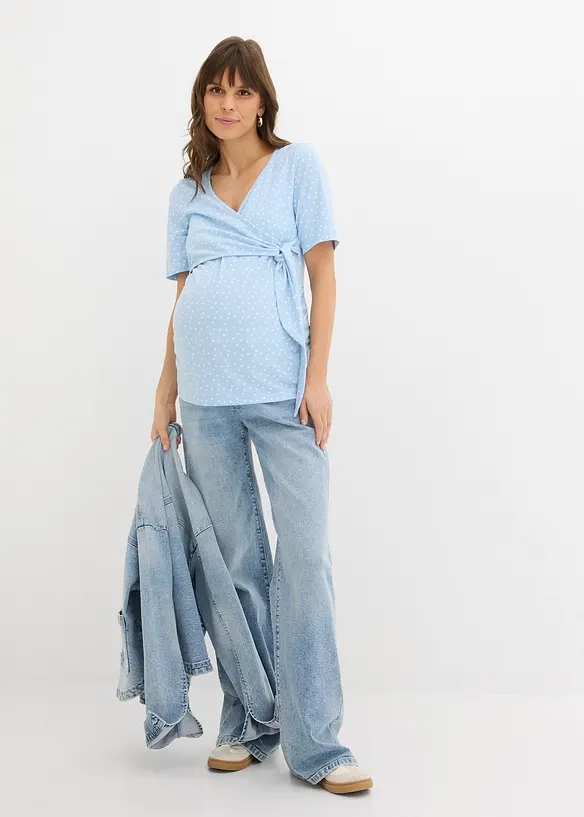 T-shirt cache-c&oelig;ur pour la grossesse et apr&egrave;s, bonprix