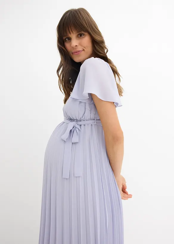 Robe de grossesse en cr&ecirc;pe georgette, bonprix