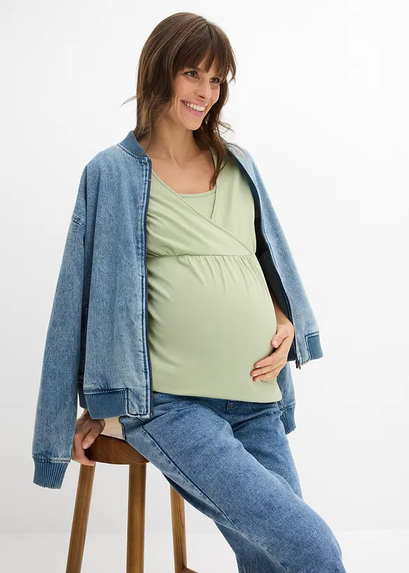 T-shirt de grossesse et d&rsquo;allaitement en coton, bonprix