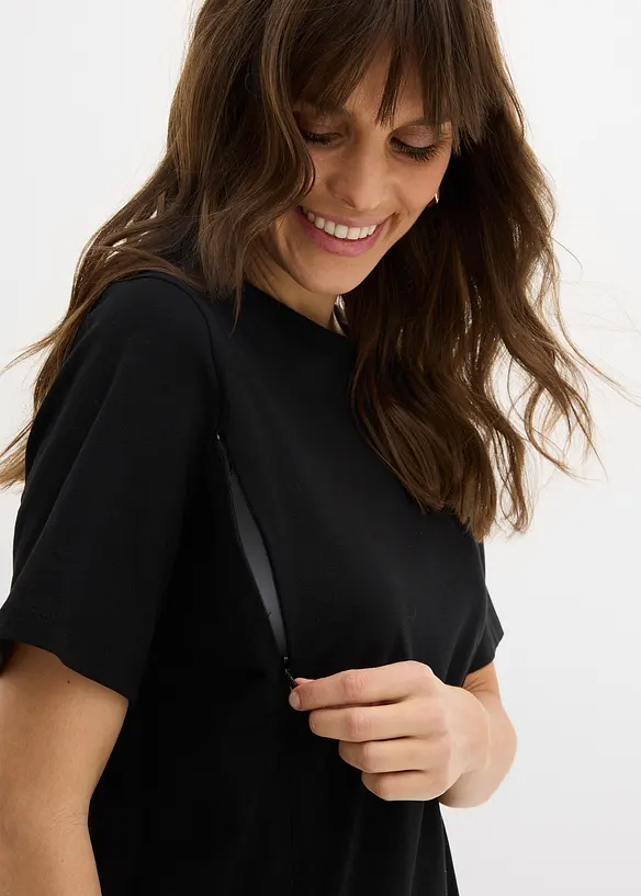 T-shirt de grossesse avec fonction d&rsquo;allaitement discr&egrave;te, bonprix