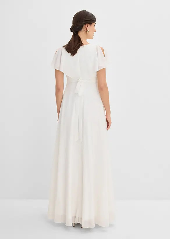 Robe de mari&eacute;e en mousseline pour la grossesse et l&rsquo;allaitement, bonprix
