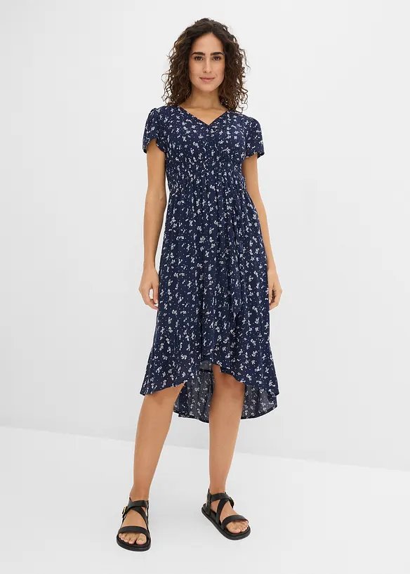 Robe de grossesse et d&rsquo;allaitement en cr&ecirc;pe, bonprix