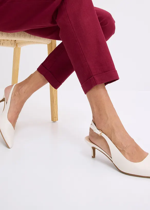 Pantalon en lin m&eacute;lang&eacute;, bonprix