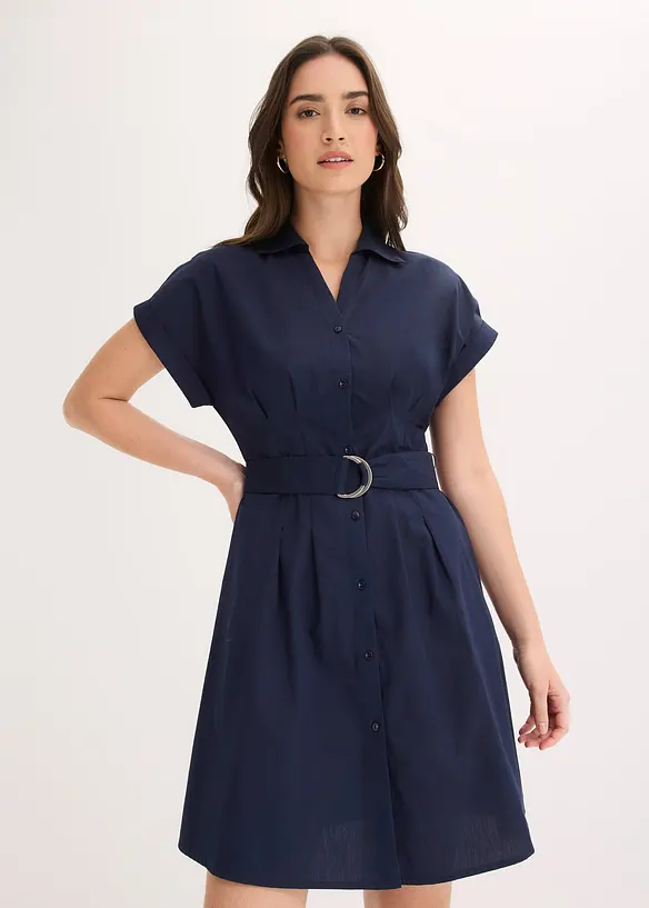 Robe-chemise 100% coton, bonprix