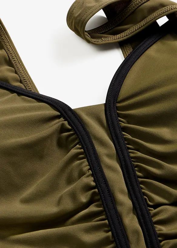 Maillot 1 pi&egrave;ce &agrave; passepoil, bonprix