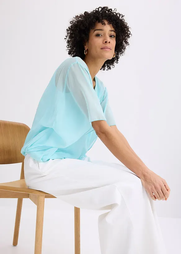 Blouse en mousseline, bonprix