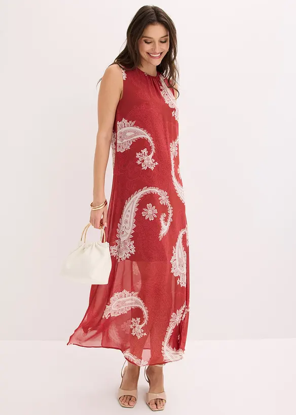 Robe longue en mousseline, bonprix