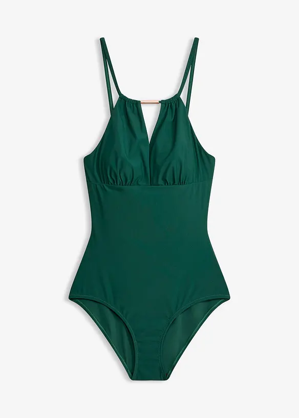 Maillot 1 pi&egrave;ce sculptant, maintien mod&eacute;r&eacute;, bonprix