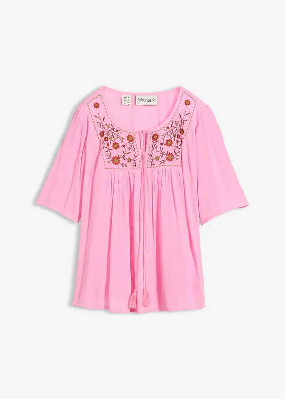 Tunique en viscose effet froiss&eacute;, bonprix