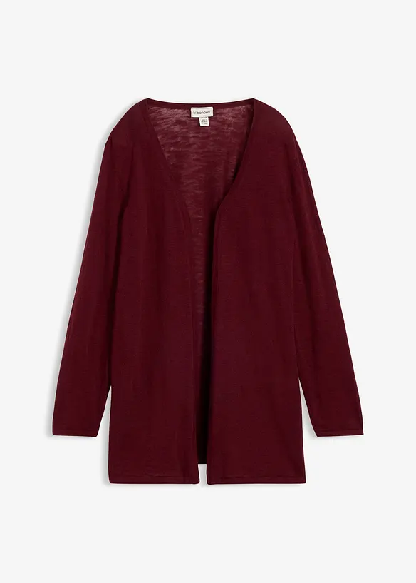 Gilet en maille 100% coton flamm&eacute;, bonprix