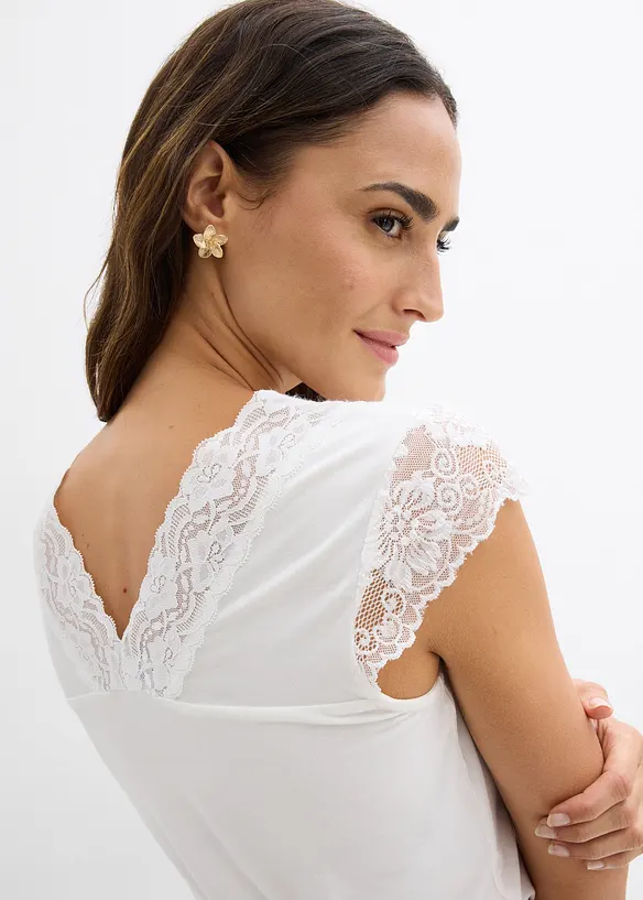 T-shirt doux en viscose extensible, bonprix