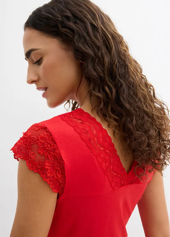 T-shirt doux en viscose extensible, bonprix