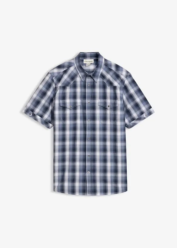 Chemise manches courtes &agrave; poches plaqu&eacute;es, bonprix