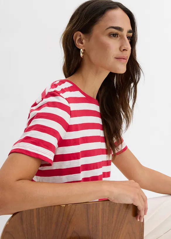 T-shirts col rond en coton, bonprix