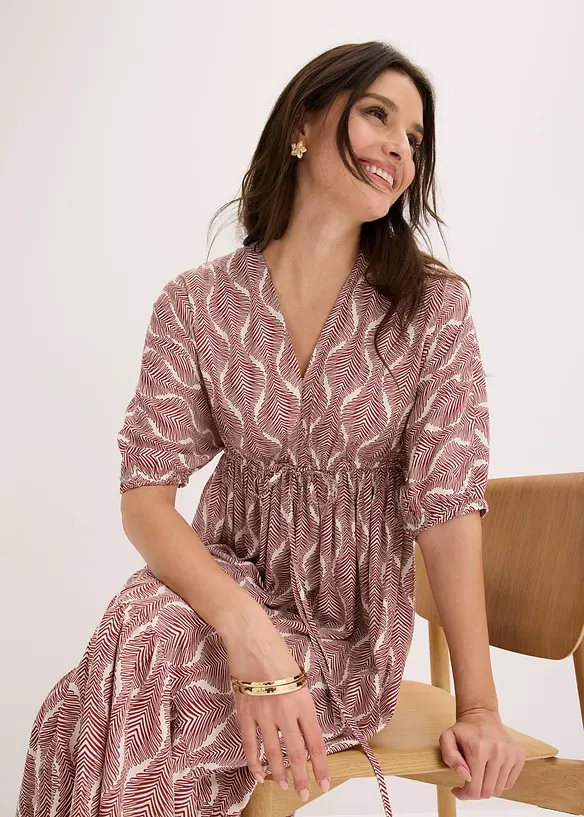 Robe midi en viscose fluide, bonprix