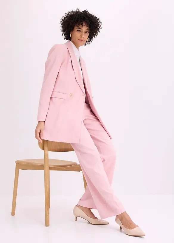 Long blazer &agrave; boutons d&eacute;coratifs, bonprix