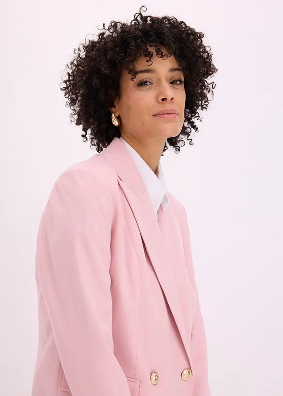 Long blazer &agrave; boutons d&eacute;coratifs, bonprix