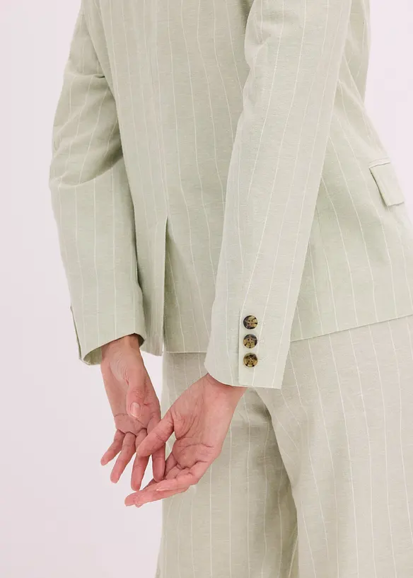 Blazer en lin majoritaire, bonprix