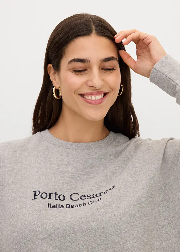 Sweat oversize avec broderie, bonprix