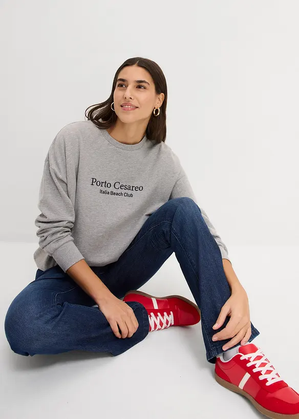 Sweat oversize avec broderie, bonprix