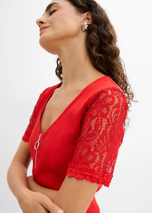 T-shirt en coton c&ocirc;tel&eacute;, bonprix