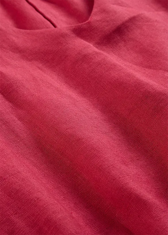 Robe 100&nbsp;% lin, manches 3/4, bonprix