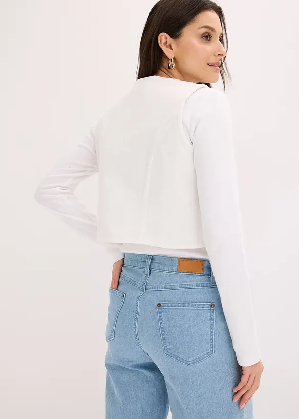 Gilet sans manches brod&eacute;, bonprix