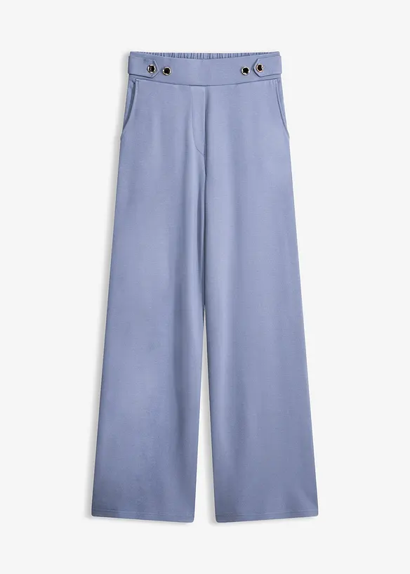 Pantalon en jersey &agrave; patte d&eacute;corative, bonprix