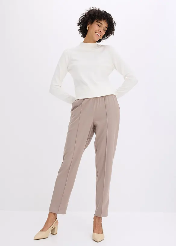 Pantalon &eacute;lastiqu&eacute; avec nervures devant, bonprix