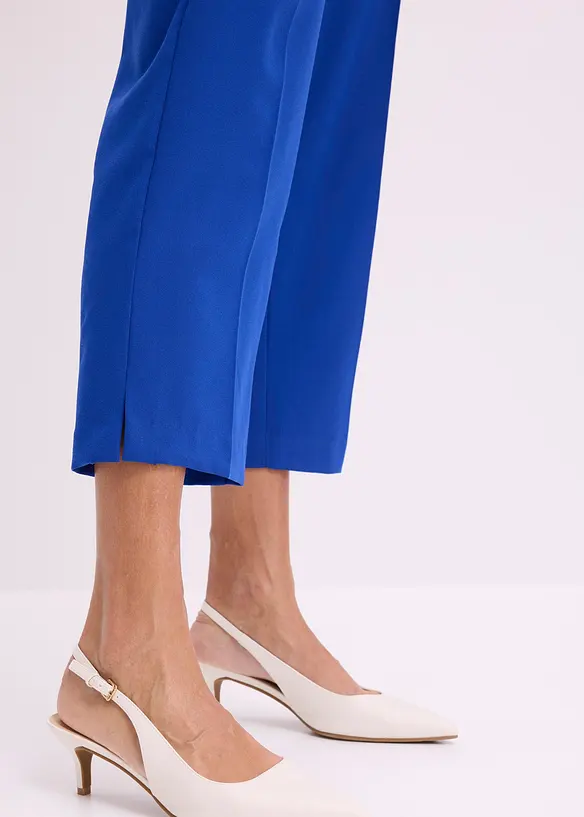 Pantalon 3/4 droit, fendu en bas, bonprix