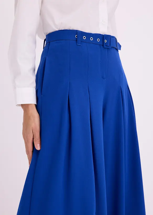 Pantalon &agrave; pinces avec ceinture (ens. 2 pces), bonprix