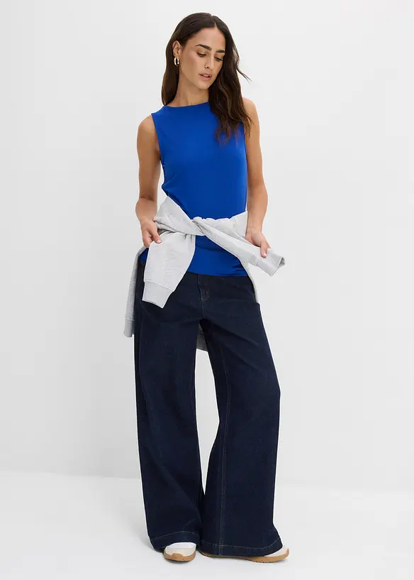 Lot de 2 tops en viscose douce, bonprix