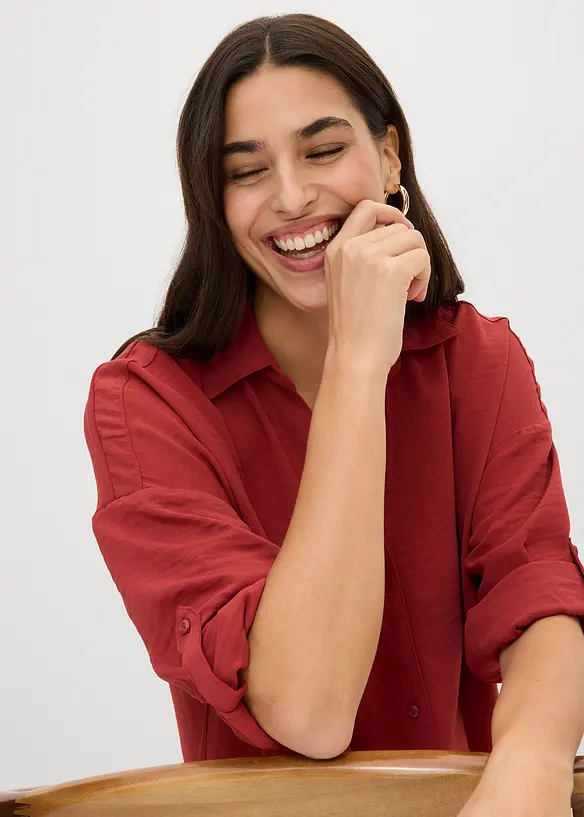 Chemisier en cr&ecirc;pe l&eacute;ger, bonprix