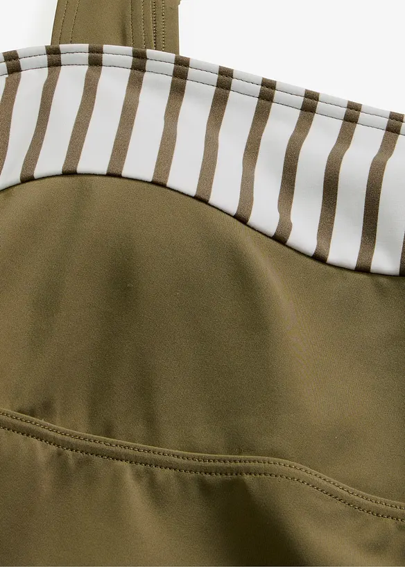 Tankini (ens. 2 pces) &agrave; bretelles larges, bonprix