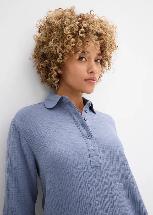Robe-chemise en gaze de coton, bonprix
